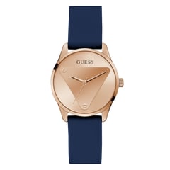 GUESS - Reloj para Mujer Emblem. Reloj análogo Azul Silicona