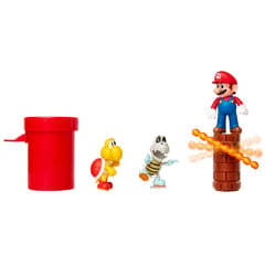 NINTENDO - Figura de acción Nintendo Super Mario Set Diorama Mazmorra