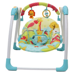 PREMIUM BABY - Columpio Mecedora Bebe Portátil PB2024 Azul