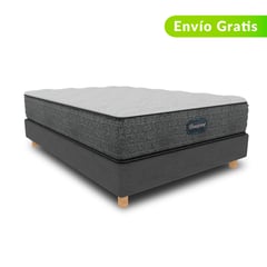 BEAUTYREST SIMMONS - Colchón con Base Cama Semidoble Firmeza Media Ortopédico Resortado Select Tt 120 x 190 cm + Almohada Beautyrest - Compra Sin Interes, Te Devolvemos el 100% de los Intereses Pagando a 3, 6, 12 o 24 Cuotas con Tarjeta CMR Banco Falabella