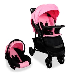 BEBESIT - Coche para Bebé Travel System Rosado Sienna