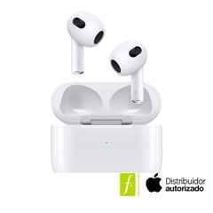 APPLE - AirPods (3.ª generación) con estuche de carga Lightning