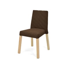 MICA - Silla de Comedor Moderna en Poliéster Beige (Incluye 1 Silla)