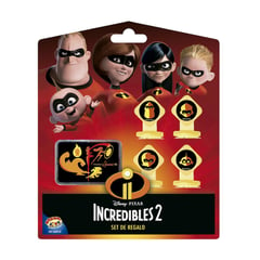 LOS INCREIBLES - Set de útiles Escolar 4 Sellos Los Increíbles