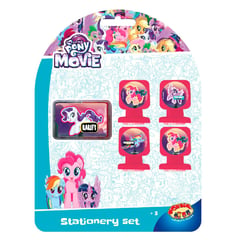 MY LITTLE PONY - Set de útiles Escolar 4 Sellos Mi Little Pony