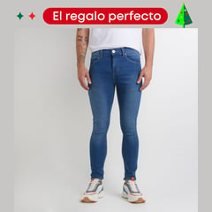 BEARCLIFF - Jean 5 Bolsillos Hombre Skinny de Algodón