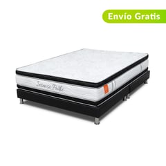 COLCHONES ROMANCE RELAX - Colchón con Base Cama Doble Firme Espumado Doble Cara Intense Pedic 140 x 190 cm Romance Relax - Compra Sin Interes, Te Devolvemos el 100% de los Intereses Pagando a 3, 6, 12 o 24 Cuotas con Tarjeta CMR Banco Falabella