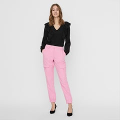 VERO MODA - Pantalón Recto para Mujer Tiro medio