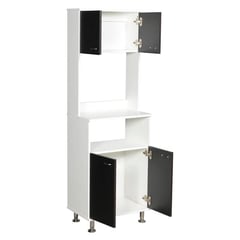 RTA MUEBLES - Mueble Auxiliar de Cocina para Microondas Moderna Fenix en Aglomerado 54 x 160 x 35 cm