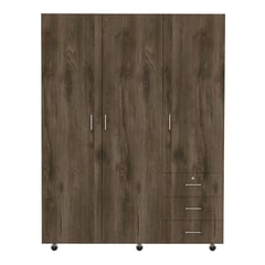 RTA MUEBLES - Closet Moderno en Aglomerado MDP 3 Puertas 3 Cajones 183 x 140 x 48 cm RTA Design - Mueble