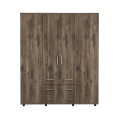 RTA MUEBLES - Closet Moderno en Aglomerado MDP 4 Puertas 3 Cajones 179 x 150 x 493 cm RTA Design - Mueble