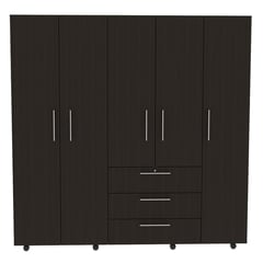 RTA MUEBLES - Closet Moderno En Aglomerado Mdp 5 Puertas 3 Cajones 200 X 200 X 50 Cm Rta Design - Mueble