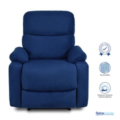 ELITE LIVING - Silla Reclinable Moderna 1 Puesto en Microfibra Mecánica 85 X 100 X 100 cm