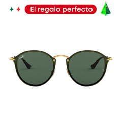 RAY BAN - Gafas de sol Unisex Round Blaze Black