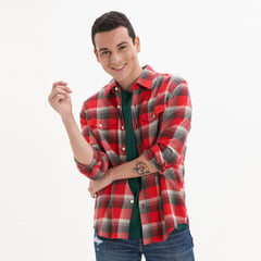 AMERICAN EAGLE - Camisa casual para Hombre Manga larga