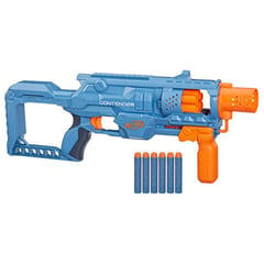 NERF - Lanzador Elite 2.0 Contender, incluye (Lanzador y 6 dardos). A partir de 8 años