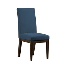 MICA - Silla de Comedor Moderna en Microfibra Azul (Incluye 1 Silla)