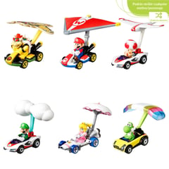 HOT WHEELS - Hot Wheels Mario Kart Vehículo Juguete Personajes Con Glider Surtido