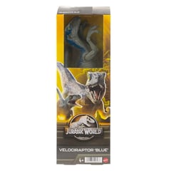 JURASSIC WORLD - Dinosaurio Velociraptor Blue Figura de 12¿¿