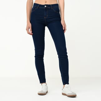 SYBILLA - Jean Skinny para Mujer Tiro medio de Algodón