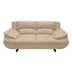 AMOBLANDO - Sofá Moderno en Tela 2 Puestos Cindy Beige 180 x 95 x 85 cm - Mueble