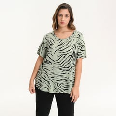 CARMAKOMA - Blusa para Mujer Manga corta