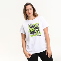 CARMAKOMA - Camiseta para Mujer Manga corta de Algodón