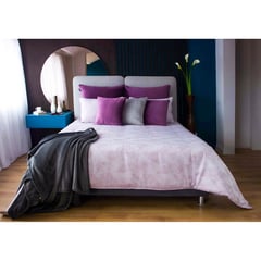 KAMUCHY - Funda de duvet Jacquard Atlas Silver D