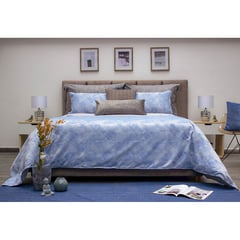 KAMUCHY - Funda de duvet Jacquard Atlas Silver D