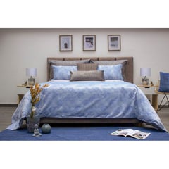 KAMUCHY - Funda de duvet Jacquard Atlas Silver D