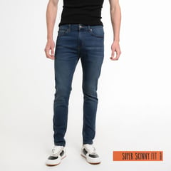 BEARCLIFF - Jean 5 Bolsillos para Hombre Super skinny