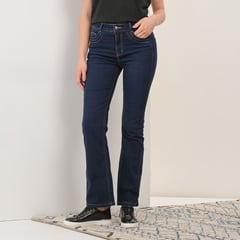 APOLOGY - Jean Mom Fit para Mujer Tiro medio de Algodón