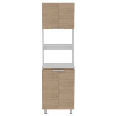 RTA MUEBLES - Mueble Auxiliar de Cocina para Microondas Moderna en Aglomerado 60 x 205 x 51.3 cm