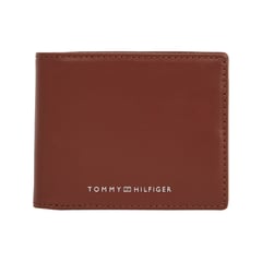 TOMMY HILFIGER - Billetera para hombre Terracota