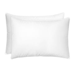 KAMUCHY - Almohada Set X2, 95% Pluma / 5% Pluma Down, Firmeza Suave 50 x 70 cm