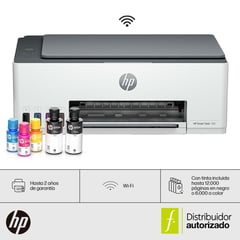 HP - Impresora Multifuncional Smart Tank 580 Conexión por WIFI y Bluetooth a Color con Carga Continúa Compatibilidad Universal escaner y copiadora