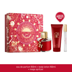 CAROLINA HERRERA - Set de Perfume Mujer : Fragancia 100ml + Body Lotion 100ml + Megaspritzer