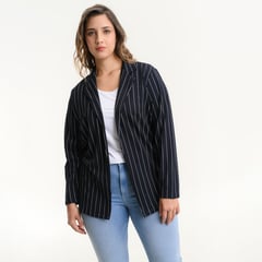 CARMAKOMA - Blazer para Mujer de Rayas