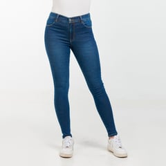 INDIE BARBER - Jean para Mujer Skinny Tiro Alto