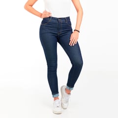 INDIE BARBER - Jean para Mujer Skinny Tiro Alto