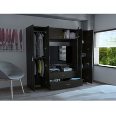 RTA MUEBLES - Closet Moderno en Aglomerado MDF 6 Puertas 2 Cajones 180 x 198 x 50 cm RTA Design - Mueble