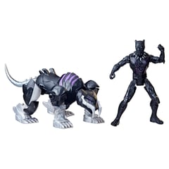 MARVEL - Figura Acción Mech Strike Mechasaurs Black Panther y Sabre Claw Mechasaur