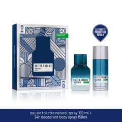 BENETTON - Estuche Perfume Hombre Together Him 100ml EDT + Desodorante 150ml