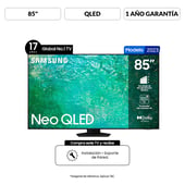 SAMSUNG - Televisor 85 pulgadas QLED 4K Ultra HD Smart TV QN85QN85