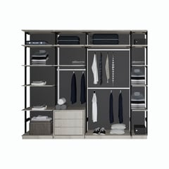 MATMA - Closet Moderno en Aglomerado MDP 3 Cajones 227 x 253 x 58 cm  - Mueble