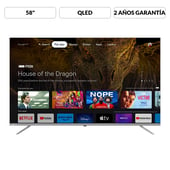JVC - Televisor 58 pulgadas QLED 4K Ultra HD Smart TV