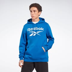 REEBOK - Buzo deportivo azul con logo para hombre