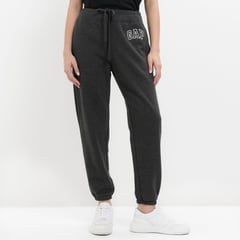 GAP - Jogger para Mujer Tiro medio Logo de Algodón