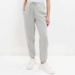 GAP - Jogger para Mujer Tiro medio Logo de Algodón