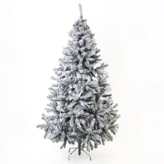 MICA - Árbol de Navidad Blanco 180 cm, Diametro 80 cm. Con 380 Ramas y Soporte de Base